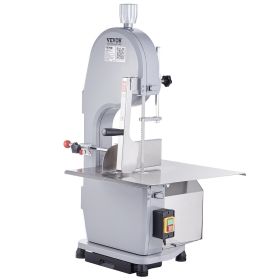 VEVOR Commercial Electric Meat Bandsaw, 1500W Stainless Steel Countertop Bone Sawing Machine, Workbeach 19.3" x 15", 0.16-7.9 Inch Cutting Thickn