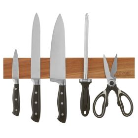 VEVOR Magnetic Knife Holder with Enhanced Strong Magnet, 16" No Drilling Knife Strips Organizer for Wall