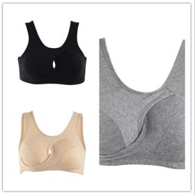 Women's Wireless Thin Gathered Vest Sports Breathable Beauty Back (Option: Set-XL)