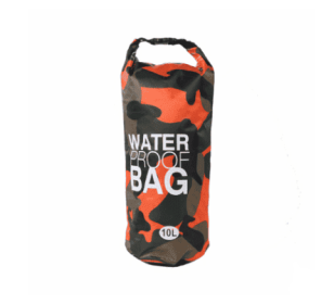 Camouflage waterproof bucket bag beach bag waterproof bucket bag outdoor drifting waterproof bag waterproof bag (Option: Orange-10L)