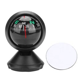 Black Electronic Adjustable Ball Night Vision Compass for Boat Vehicle (Option: as picture)