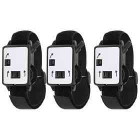 3Pcs Golf Score Counter Watch Manual Type Stroke Shot Keeper Plastic Accessories (Option: as picture)