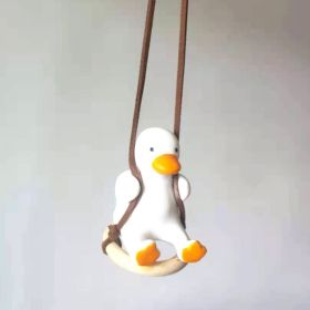 Car Swing Duck Automobile Hanging Ornament Cross-border Foreign Trade Car Rearview Mirror Pendant To Swing Duck Automobile Hanging Ornament (Option: Tire Duck Pendant)