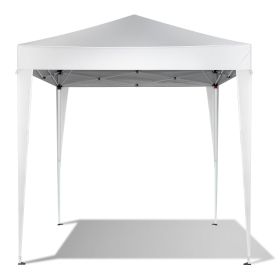 6.5x6.5ft White, No Surrounding Cloth, Folding Shed Oxford Cloth Sprayed Iron Pipe Portable (Color: White)