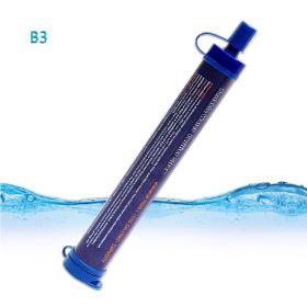 Outdoor portable water purifier (Color: Navy blue)