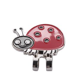 Durable Stainless Steel Golf Hat Cap Clip with Magnetic Ball Marker Accessory Ladybug (Option: ladybug C514)