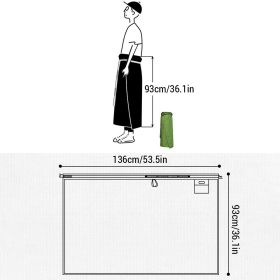 Rain Skirt for Backpacking Hiking Lightweight and Portable with a Storage Bag Use As Picnic Blanket Foldable (Option: Light green)