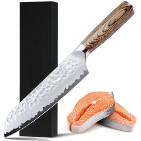 Chef Knife, Kiritsuke Knife, Santoku Knife, Boning Knife, Japanese Sharp Vegetable Knife Professional Slicing Knife With Rosewood Handle And Gift (size: Santoku Knife)