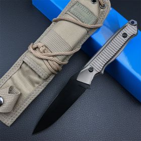 Fixed blade knife EDC Survival Knives Outdoor Camping Fishing (Shape: Full edge)